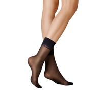 KUNERT Women's Socks Satin Look 20 Pressure-free Waistband 20 Denier, Black 0500, 35-38