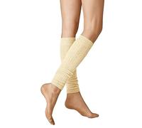 KUNERT Women's Winter Dreams-Rib ST Knit Legwarmers, Cotton, Winterweiss, One Size