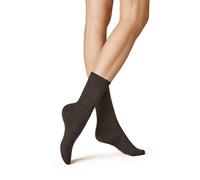 KUNERT Women's WOOL CARE SOD Ladies knit socks, Brown-mel.,