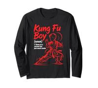 Kung Fu Boy Same As A Normal Boy Just Much Cooler Long Sleeve T-Shirt