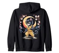 Kung Fu Cat Nunchaku Kungfu Nunchucks Kitten Martial Arts Zip Hoodie