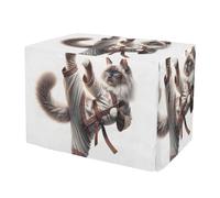 Kung Fu Cat Ragdoll Dog Crate Covers Wind-Resistant Pet Crate Cover with Roll-up Sides, Reduces Barking Medium