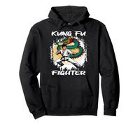 Kung Fu Fighter Dragon Martial Arts Chinese Shaolin Monk Pullover Hoodie