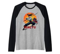 Kung Fu Girl Raglan Baseball Tee