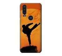 Kung Fu Karate Fighter Case Cover For Motorola One Action (Moto P40 Power)