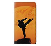 Kung Fu Karate Fighter PU Leather Flip Case Cover For Motorola Moto G7 Power