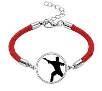 Kung Fu Martial Art Chinese Shaolin Stick Lucky Red String Bracelet Rope Bracelet Handmade