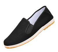 Kung Fu Martial Arts Taichi Shoes,Chinese Taichi Shoes,Old Beijing Cloth Shoe,Martial Arts Canvas Footwear,Old Beijing Shoe,Breathable,for Daily Exercises Yellow