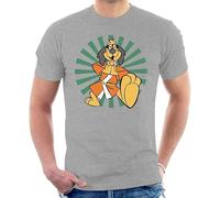 Kung Fu Master Hong Kong Phooey Men's T-Shirt (UK, Alpha, L, Regular, Regular, Heather Grey)