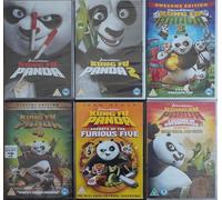 KUNG-FU PANDA 1-6 COMPLETE COLLECTION 1. KUNG FU PANDA / 2. KUNG-FU PANDA 2 / 3. KUNG FU PANDA 3 / 4. KUNGFU PANDA 4 / 5. FURIOUS FIVE / 6. LEGENDS OF AWESOMNESS = ULTIMATE 6x DVD SET