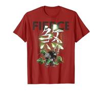 Kung Fu Panda 3 Kai Fierce Action Portrait Logo T-Shirt, Men, Cranberry Red, X-Large