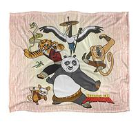Kung Fu Panda Kung Fu Group Silky Touch Super Soft Throw Blanket 152 X 127 Cm