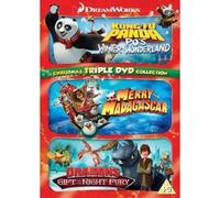 KUNG FU PANDA , MERRY MADAGASCAR , DRAGONS GIFT OF THE NIGHT FURY DVD BOXSET UK RELEASE