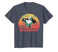 Kung Fu Panda Skadoosh! Retro Circle Portrait T-Shirt, Youth, Heather Blue, 3T