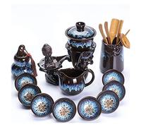 Kung Fu Porcelain Tea Set Tea Jar Storage Jars Tea Tins Cans Canister Chinese 13-Piece Automatic Effluent Teapot Ceramic 1 Tea Pot And 8 Teacups Portable For Home Office Travel