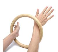 OAREA Kung Fu Ring for Hand Wrist Strength Training Traditional Martial Arts Wooden Dummy Wing Chun Rattan Ring