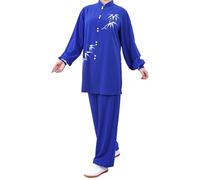 Kung Fu Tai Chi Uniform,Chinese Martial Arts Tang Suit,Qi Gong Training Clothing,Hanfu Martial Arts Clothes,Men Wing Chun Clothes,Long Sleeve,Breathable,for Stage Performances