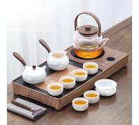 Kung Fu Tea Set - Automatic Teapot and Accessories for Home and Office - Asian Purple Sand Tea Set for Living Room and Tea Table