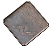 Kung Fu Tea Tray Vintage Rough Ceramic Tea Tray Chinese Kung Fu Tea Set Storage Tray Tea Tray Home Ceramic Four-square Plate Dry Bubble Tray Tea Tray Home Tea Table Tea Tray