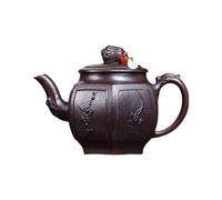 Kung Fu Teapot for Making Tea Retro Home Teapot Office Red Sand Hexagonal Palace Light Bulb Ceramics Tea Set