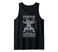 Kung Fu Vitruvian Man Shaolin Monk Martial Arts Da Vinci Tank Top