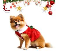 Kungfu Mall Dog Christmas Outfit - Small Pet Jumper, Cat Bow Tie Xmas Clothes, Santa Costume, Clothing Accessories for Pet Cosplay