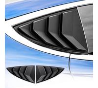 KUNGKIC 2 Pack Rear Side Window Louvers for Tesla Model 3 2017-2024,Window Louver Covers,ABS,Sunshade,Rain,Cool Outdoor Decor (Matte Black)