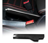 KUNGKIC Carbon Fiber Handbrake Grips Cover Hand Parking Brake Handle Interior Trim for Volkswagen VW Jetta MK3 Golf 6 MK5 MK6 Scirocco EOS GOC Scirocco Accessories (Black)