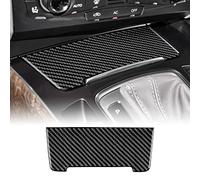 KUNGKIC for Audi A4/A5/Q5 2009-2016,Real Carbon Fiber Accessory Self-Adhesive Car Gear Shift Ashtray Decorative Sticker Decoration Interior Trim Auto Parts Gift,Black (Black)