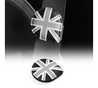 KUNGKIC For MINI Cooper S ACEMAN JO5 U25 Countryman F66 F67 J01 EV E/SE F54 F55 F56 F57 F59 F60 Car Seat Belt Boundary Clip Leather Magnetic Interior Decoration Accessories (Grey Rice)