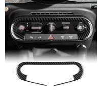 KUNGKIC For MINI F65 F66 F67 U25 J01 EV 2024-UP Accessory Carbon Fibre Interior Trim Car Center Console Decoration Panel Trim Cool Decal Self-adhesive Auto Parts Gift RHD (Black)