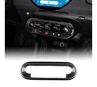 KUNGKIC For MINI F65 F66 F67 U25 J01 EV J05 2024-UP Accessory Carbon Fibre Interior Trim Car Center Console Decoration Panel Trim Cool Decal Self-adhesive Auto Parts Gift RHD (Hard Carbon Black)