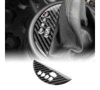 KUNGKIC for Mini R50 R53 2001-2006 Accessories Carbon Fibre Interior Trim Car Center Gear Shift Panel Cover Trim Self-Adhesive Decal Cool Auto Parts RHD (Black)