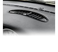 KUNGKIC for MINI R50 R53 2001-2006 Accessories Carbon Fibre Interior Trim Car Dashboard Air Condition Air Vent Outlet Sticker Self-Adhesive Decal Cool Auto Parts RHD (Black)