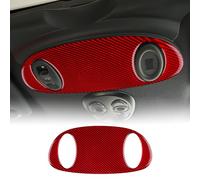 KUNGKIC for MINI R50 R53 2001-2006 Accessories Carbon Fibre Interior Trim Car Front Reading Light Lamp Panel Sticker Self-Adhesive Decal Cool Auto Parts RHD (Red)