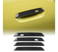 KUNGKIC for Mini U25 Countryman 2024-UP Accessories Carbon Fibre Exterior Trim Car Exterior Door Handle Cover Cool Decal Self-Adhesive Auto Parts RHD (Black)