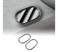 KUNGKIC for Mini U25 Countryman 2024-UP Accessory Carbon Fibre Interior Trim Car Dashboard Side Air Conditioning Vent Cover Trim Cool Decal Self-Adhesive Auto Parts Gift RHD (Black)