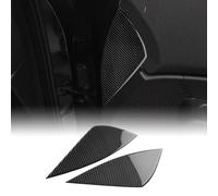 KUNGKIC For MINI U25 Countryman 2024-UP Accessory Carbon Fibre Interior Trim Car Door Protection Plate Sticker Cool Decal Self-adhesive Auto Parts Gift RHD (Black)