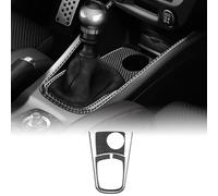 KUNGKIC For Renault Megane/Fluence 2009-2014 Accessory Carbon Fibre Interior Trim Car Center Gear Shift Panel Cover Trim Cool Decal Self-adhesive Auto Parts RHD (Black)