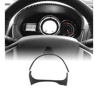 KUNGKIC For Renault Megane/Fluence 2009-2014 Accessory Carbon Fibre Interior Trim Car Dashboard Speedometer Cover Sticker Cool Decal Self-adhesive Auto Parts RHD (Black)
