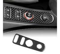 KUNGKIC For Seat Leon 2005-2012 Accessories Carbon Fibre Interior Trim Car Cigarette Lighter Sticker Self-adhesive Decal Cool Auto Parts RHD (TypeA Black)