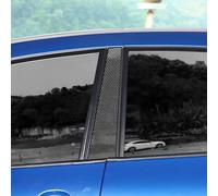 KUNGKIC For Seat Leon 2005-2012 Car B Pillar Cover Car Window Pillar Decorative Sticker Decorative Window A B Pillar Sticker Accessory, 4 PCS (Carbon Fiber Pattern)