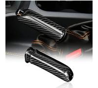 KUNGKIC Real Carbon Fiber Car Handbrake Cover Parking Grip Handle Lever Sleeve Protector Case Interior Trim for Ford Ranger 2000-2019 Accessories(Black)