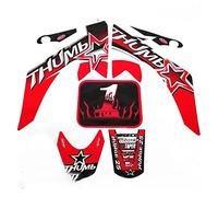 KUNGKUNG YU XI Store 3M Graphics Kit Decals Sticker Fit For MOTO Dirt Pit Bike PARTS XR CRF50 (Color : Black)