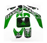 KUNGKUNG YU XI Store 3M Graphics Kit Decals Sticker Fit For MOTO Dirt Pit Bike PARTS XR CRF50 (Color : VVAAKKJP-GREEN)