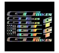 KUNGKUNG YU XI Store Vinyl Fit For GT Bikes Bicycle Accessories Decal Stickers Sheet Frame Cycle Cycling Bicycle MTB Road 32cm (Color Name : Laser)