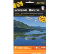 Kungsleden: Ammarnäs - Hemavan (Mountain map detailed scale): 1:50,000 map