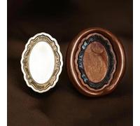 KUNGZUNMOLDS Wax Seal Stamp,Wax Stamp Head,Can Hold Photos Copper Stamps Wax Seal Stamp Retro Photo Frame Seal Scrapbooking Stamps Craft Wedding Decorative Invitation Style 25