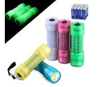 KunHe 5 Pack Glow in Dark Flashlights Small Mini Flashlight for Kids Bulk flashlights with Batteries Included Gift for Kids Halloween Birthday Party Classroom Prizes Christmas Gifts Stocking Stuffers