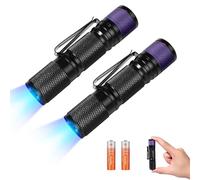KunHe Mini UV Flashlight 365nm Black Light 8Pack Ultraviolet LED Blacklight Flashlight Portable Detector for Pet Urine Dry Stains Scorpions Bed Bug Resin Curing（Batteries not Included）